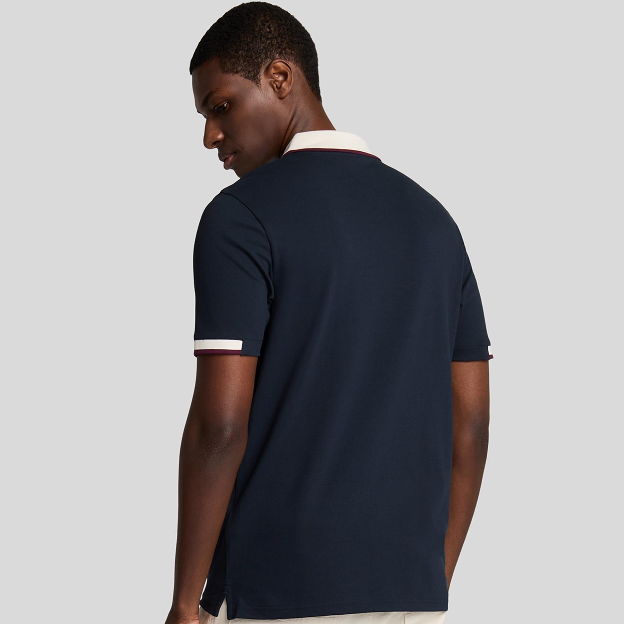 Lyle & Scott Half Tipped Mens Polo Shirt Dark Navy